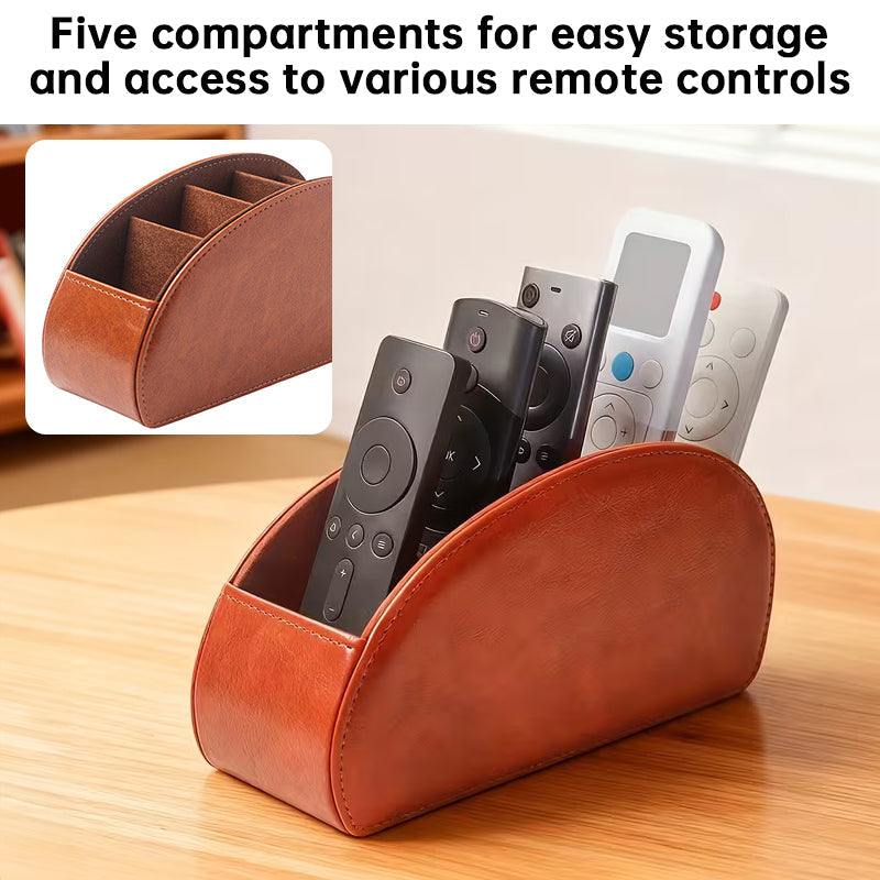 5-Slot Remote Control Holder Box - Desktop Organizer for TV, Media Player, Heater & Game Controllers eprolo