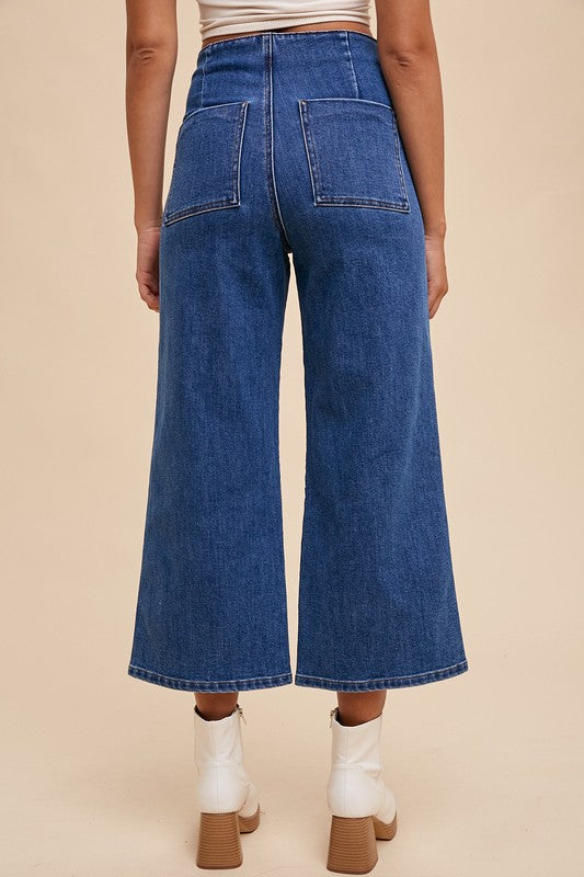 Annie Wear Button Fly High Waist Jeans - Whispering Desires Shoppe
