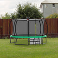 12FT Recreational Kids Trampoline with Safety Enclosure Net & Ladder, Outdoor Recreational Trampolines eprolo