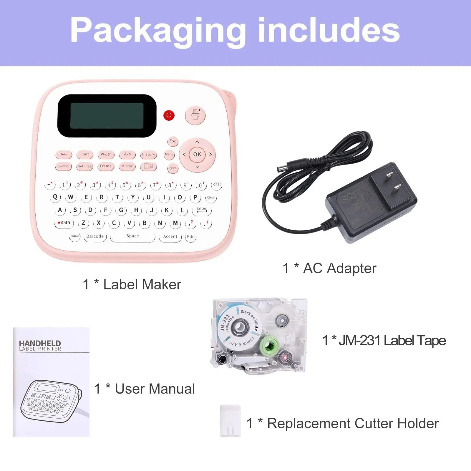 Mini Portable Label Printer Ink-free Bluetooth - Whispering Desires Shoppe