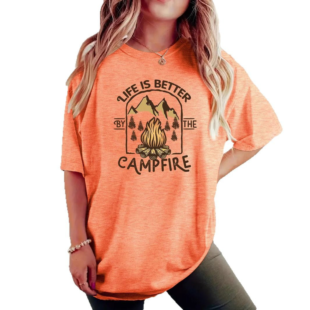 T-shirt camping printed short sleeved shirt eprolo
