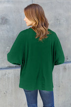 Double Take Full-Size Long Sleeve Round Neck Tee - Whispering Desires Shoppe