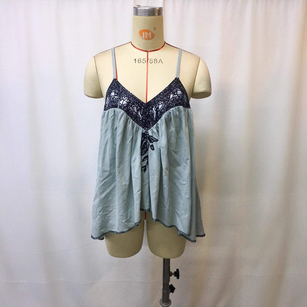 Bohemian Vintage Printed Patchwork Strapless Top Summer European Size eprolo