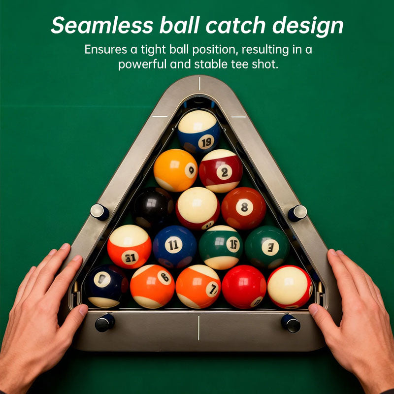 Precision Professional Billiard Ball Rack | Solid Wood, Zero-Gap 8-Ball & 9-Ball Pool Rack eprolo