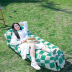 Outdoor lazy inflatable sofa, portable air mattress, single person recliner, camping inflatable bed, camping eprolo