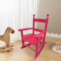Children's rocking red chair Indoor or Outdoor -Suitable for kids-Durable Solid Wood eprolo