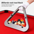 Precision Professional Billiard Ball Rack | Solid Wood, Zero-Gap 8-Ball & 9-Ball Pool Rack eprolo