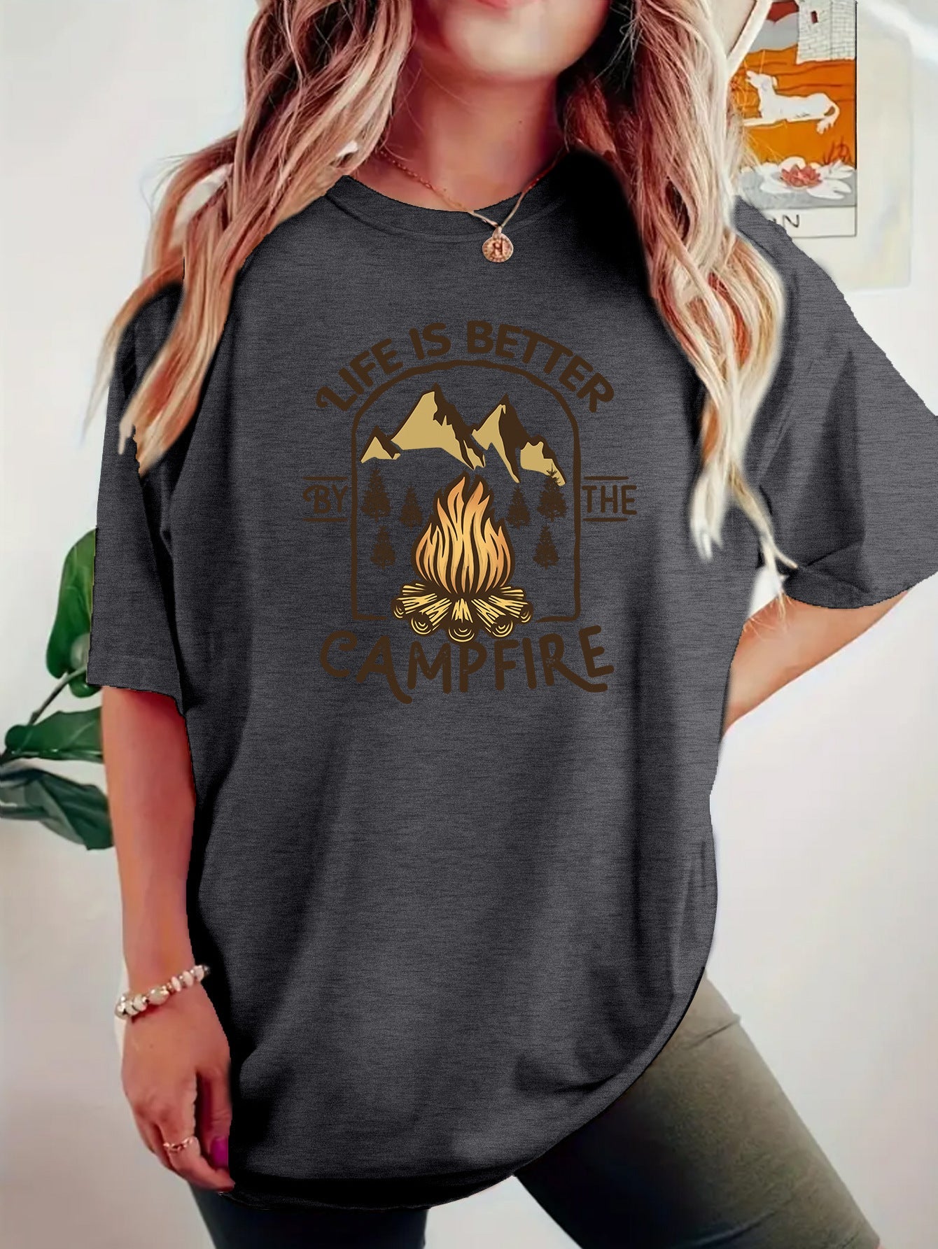 T-shirt camping printed short sleeved shirt eprolo