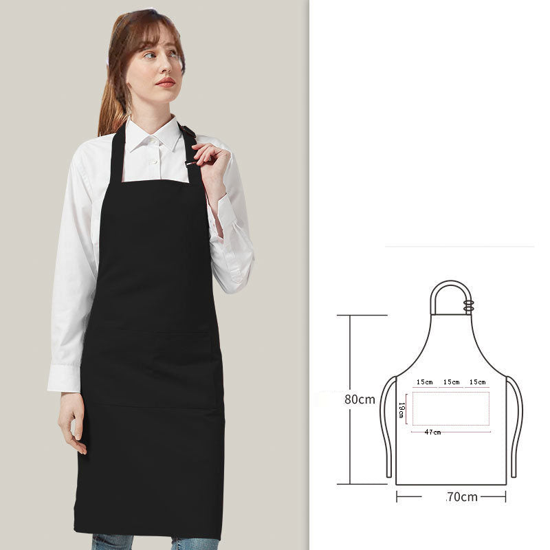 Solid color apron for kitchen and household use waterproof and oil resistant eprolo