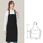 Solid color apron for kitchen and household use waterproof and oil resistant eprolo