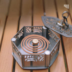 Outdoor Magnetic Mosquito Incense Box Camping Portable Stainless Steel Windproof Hollow Multi functional Mosquito Incense Plate eprolo
