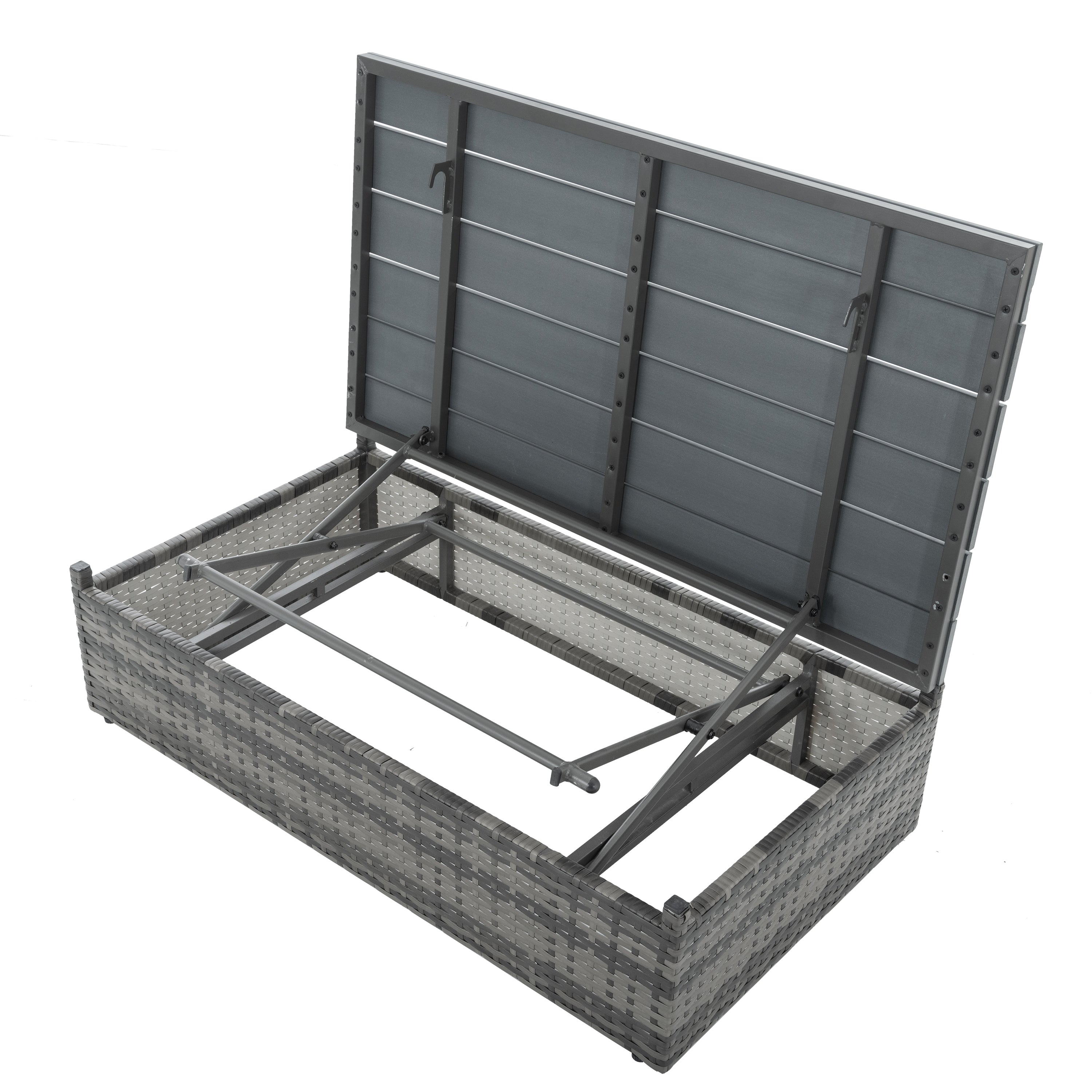 Patio Furniture, Outdoor Furniture, Seasonal PE Wicker Furniture,5 Set Wicker Furniture With Plywood Coffee Table eprolo