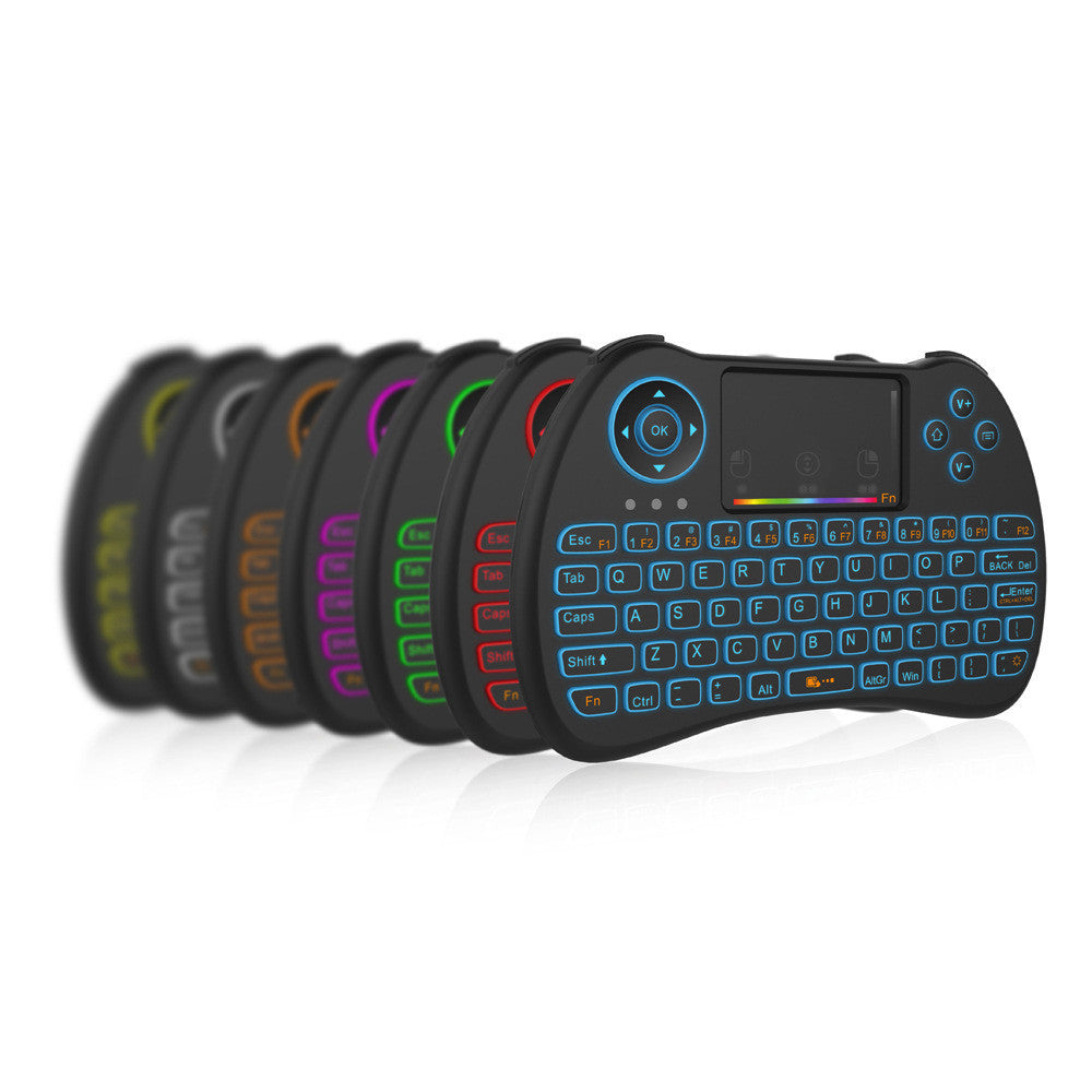 H9 Wireless Backlit Colorful Touch Remote Control Keyboard - Whispering Desires Shoppe