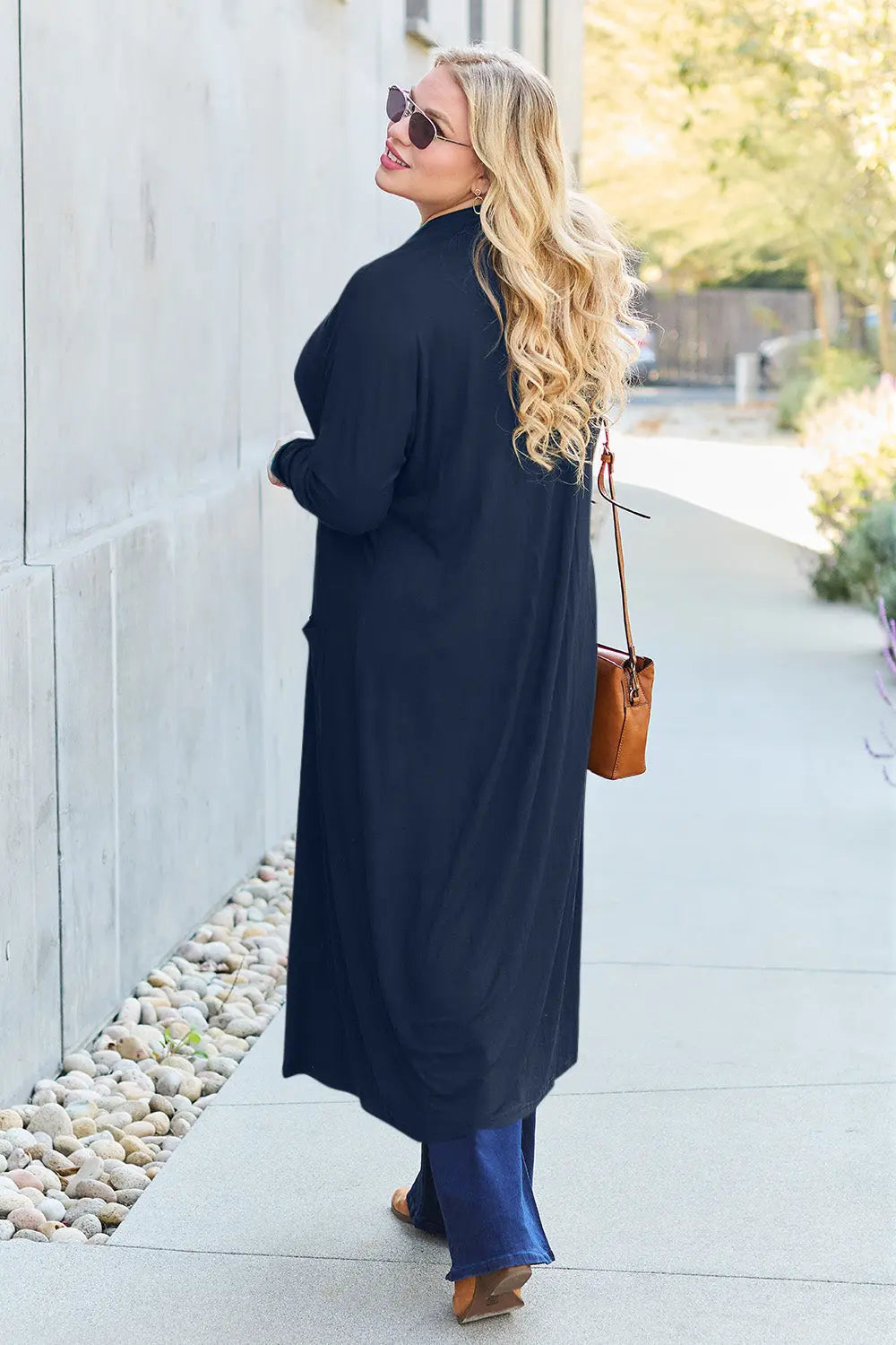 Basic Bae Open-Front Long Sleeve Cover Up - Whispering Desires Shoppe