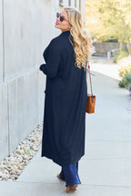 Basic Bae Open-Front Long Sleeve Cover Up - Whispering Desires Shoppe