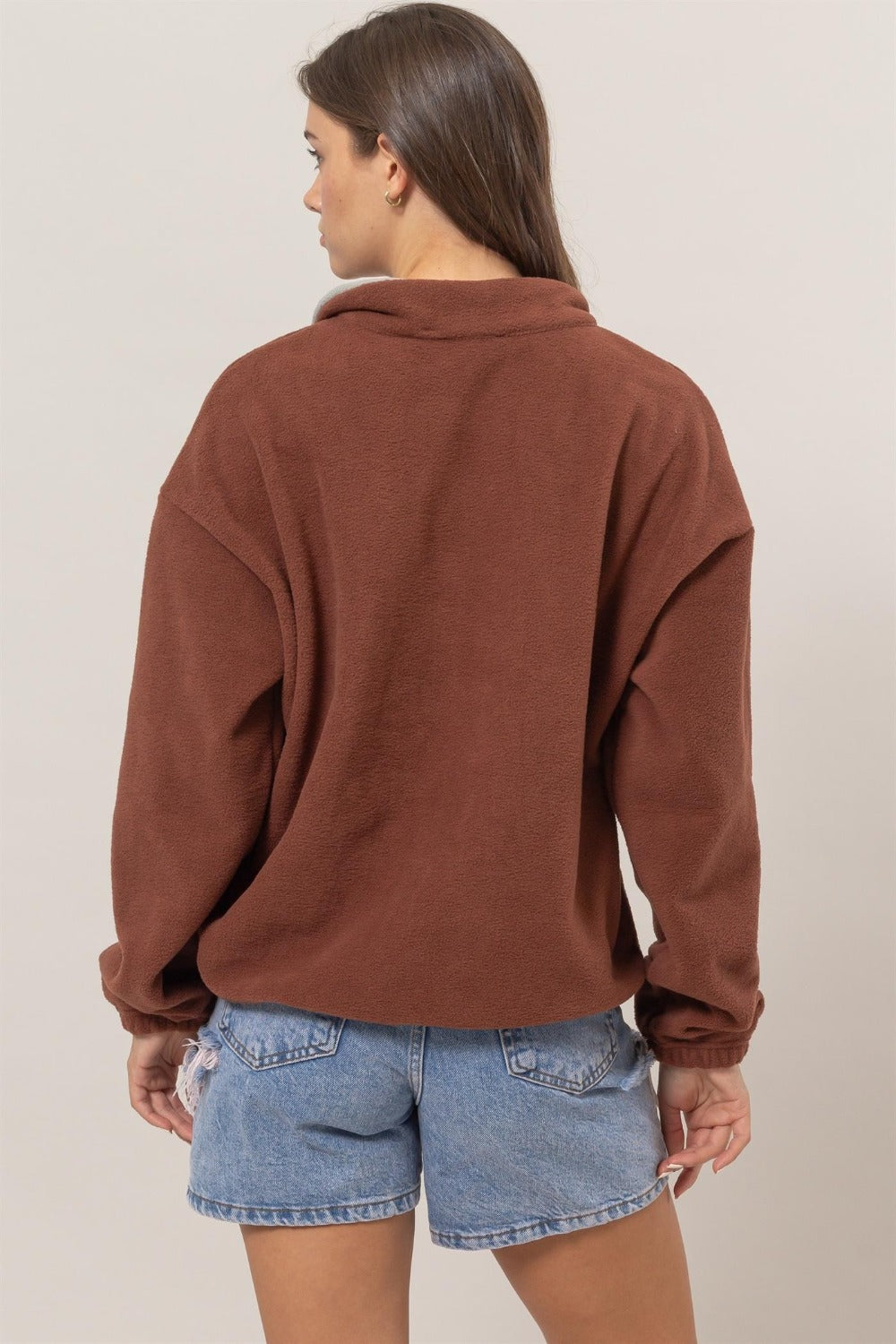 HYFVE Fleece Color Block Half Zip Sweatshirt - Whispering Desires Shoppe
