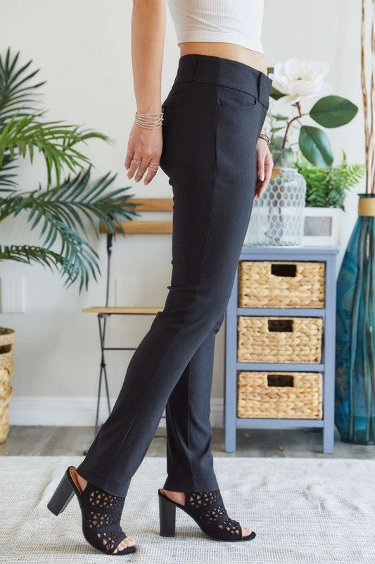 ADORA Mid Rise Skinny Pants - Whispering Desires Shoppe