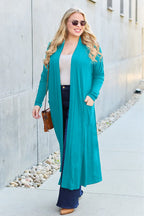 Basic Bae Open-Front Long Sleeve Cover Up - Whispering Desires Shoppe