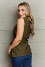 Ninexis Follow The Light Sleeveless Button-Down Top - Whispering Desires Shoppe