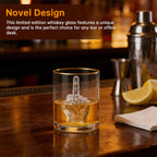 Middle Finger Whiskey Glass with 3D Finger Inside - Funny Novelty Glass for Bourbon Scotch Cocktails, Unique Gift for Men eprolo