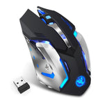 HXSJ new wireless mouse 2.4GPI gaming mouse glowing mouse - Whispering Desires Shoppe