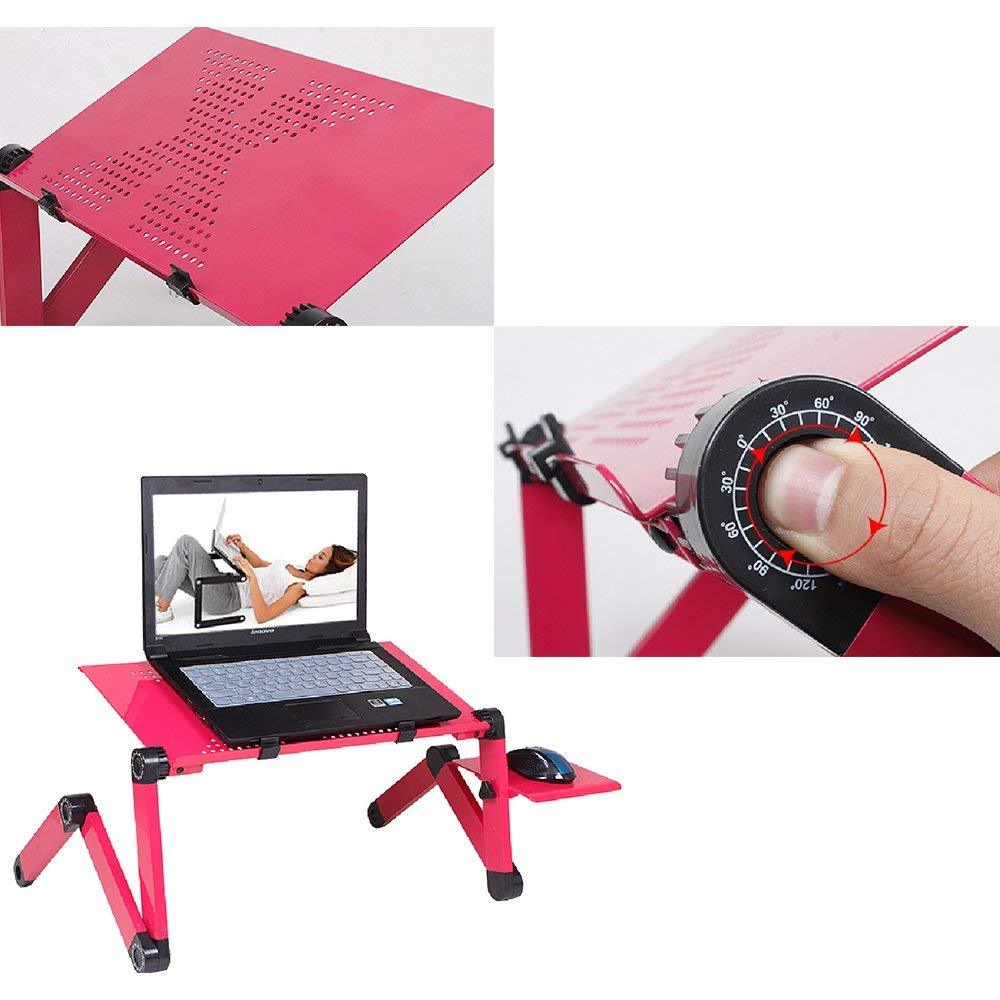 Laptop-Table-Stand Desk Mouse-Pad Notebook Folding Ergonomic-Design Adjustable with - Whispering Desires Shoppe