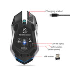 HXSJ new wireless mouse 2.4GPI gaming mouse glowing mouse - Whispering Desires Shoppe