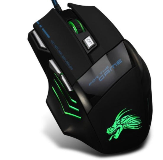 Professional Wired Gaming Mouse 5500DPI Adjustable 7 Buttons - Whispering Desires Shoppe