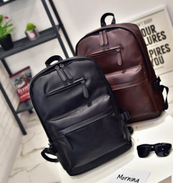 PU men's shoulder bag shoulder bag student bag computer men bag tide - Whispering Desires Shoppe