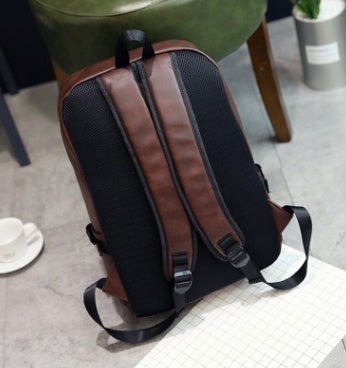 PU men's shoulder bag shoulder bag student bag computer men bag tide - Whispering Desires Shoppe