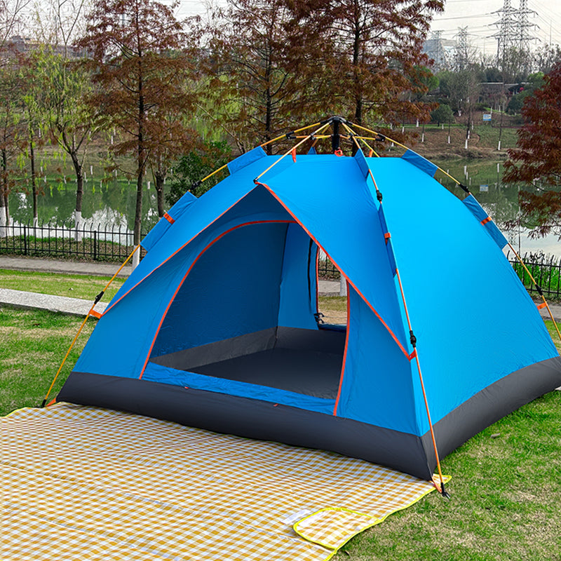 Quick-Deploy Green/White Outdoor Tent, Comfortably Accommodating 3-4 People on Camping Trips eprolo
