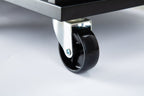 Kitchen Island & Kitchen Cart Mobile Kitehcn Island with Extensible Rubber Wood Table Top eprolo