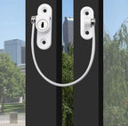 Window Security Chain Lock Window Cable Lock Restrictor Multifunctional Window Lock Door Security Guard for Baby Safety 1Pcs - Whispering Desires Shoppe