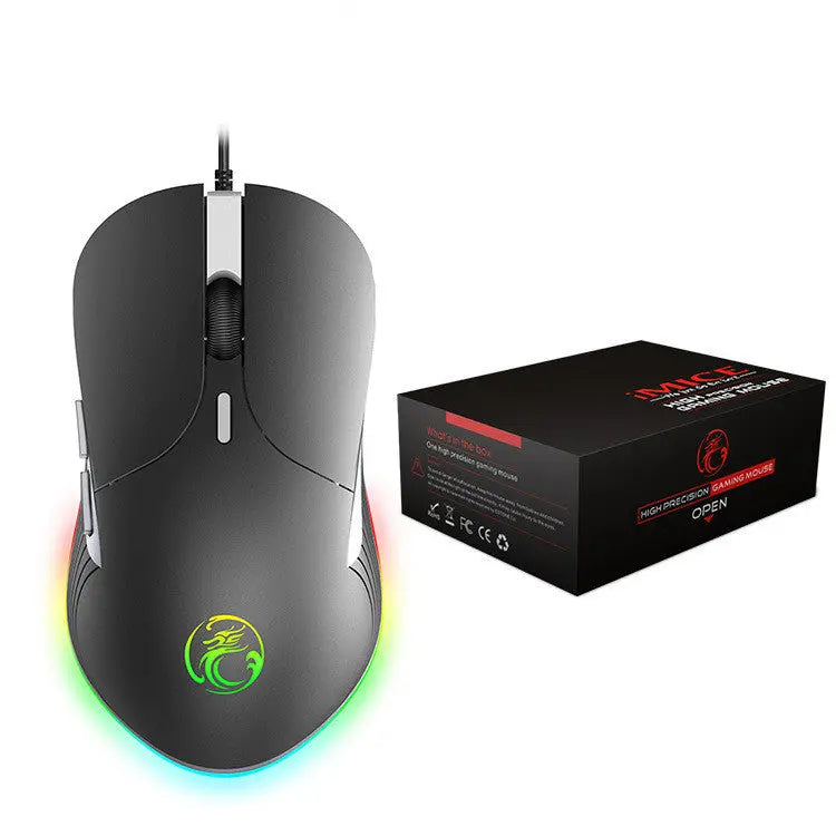 LED Gaming Mouse 6400 DPI USB Ergonomic Mause - Whispering Desires Shoppe