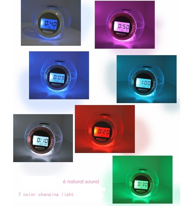 Colorful natural sound alarm clock - Whispering Desires Shoppe