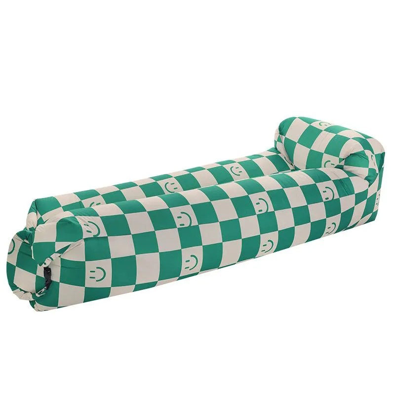 Outdoor lazy inflatable sofa, portable air mattress, single person recliner, camping inflatable bed, camping eprolo