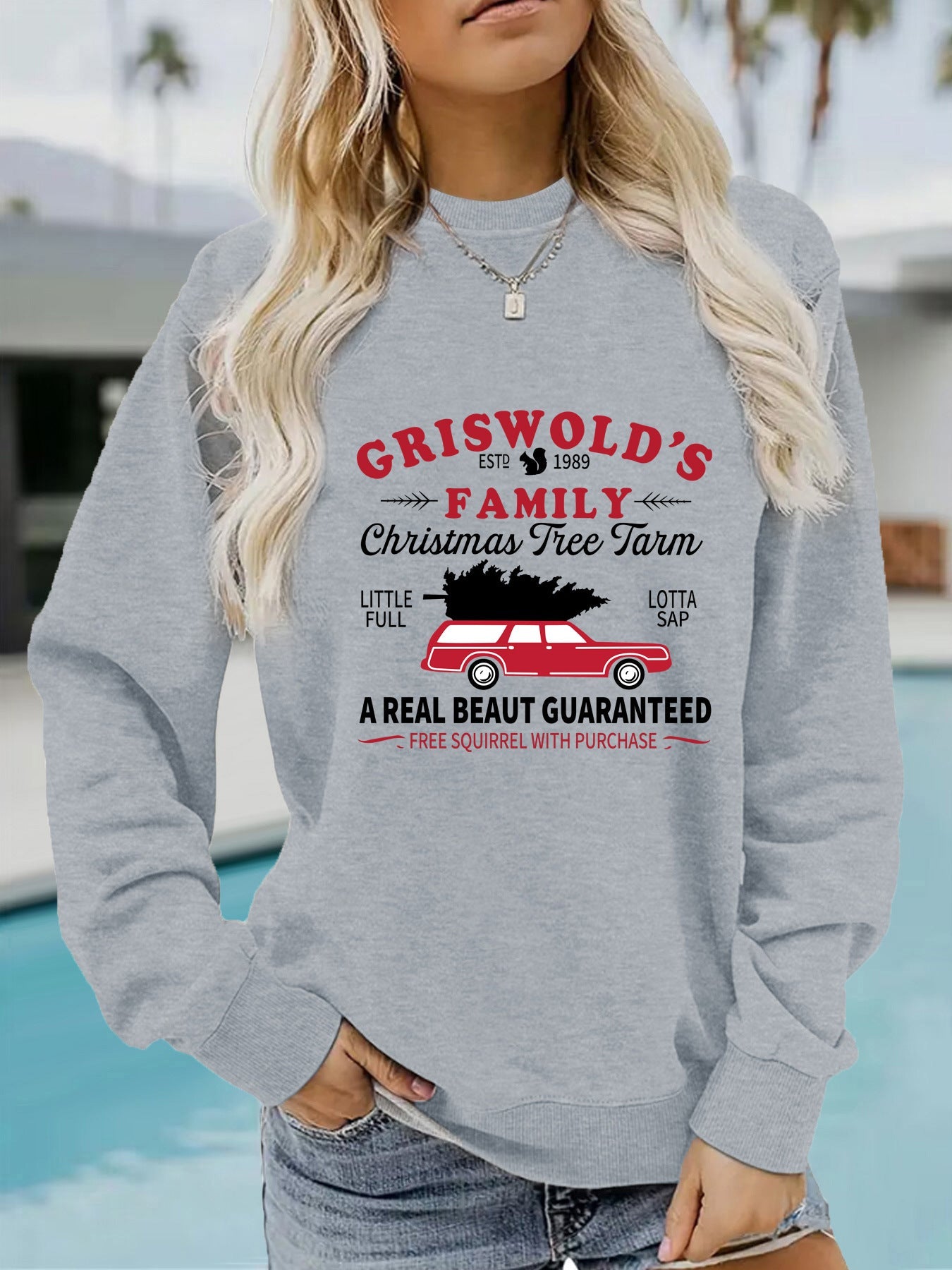 Long sleeved round neck GRISWOLD S printed pullover sweatshirt eprolo