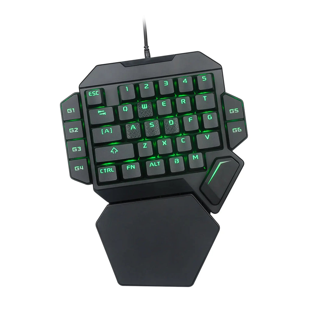 Eat Chicken One-handed Mechanical Keyboard Throne Left-handed Small Keyboard Mobile Game External Ebay Amazon Keyboard - Whispering Desires Shoppe