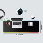 Luminous RGB Mouse Pad Luminous Symphony Game LED Rubber Table Mat - Whispering Desires Shoppe