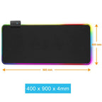 Luminous RGB Mouse Pad Luminous Symphony Game LED Rubber Table Mat - Whispering Desires Shoppe