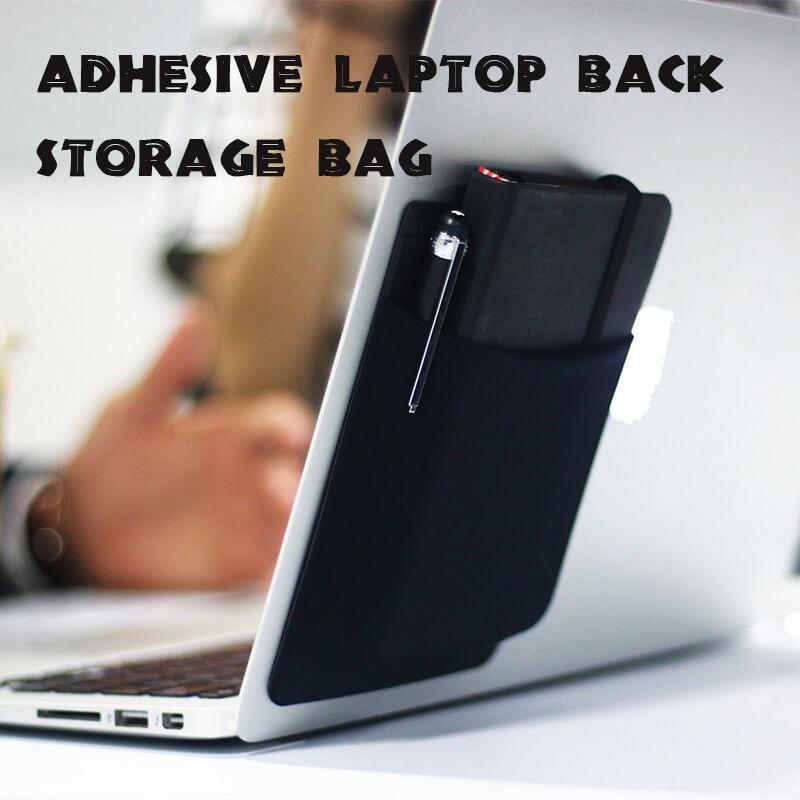Adhesive Laptop Back Storage Bag Laptop Organizer - Whispering Desires Shoppe