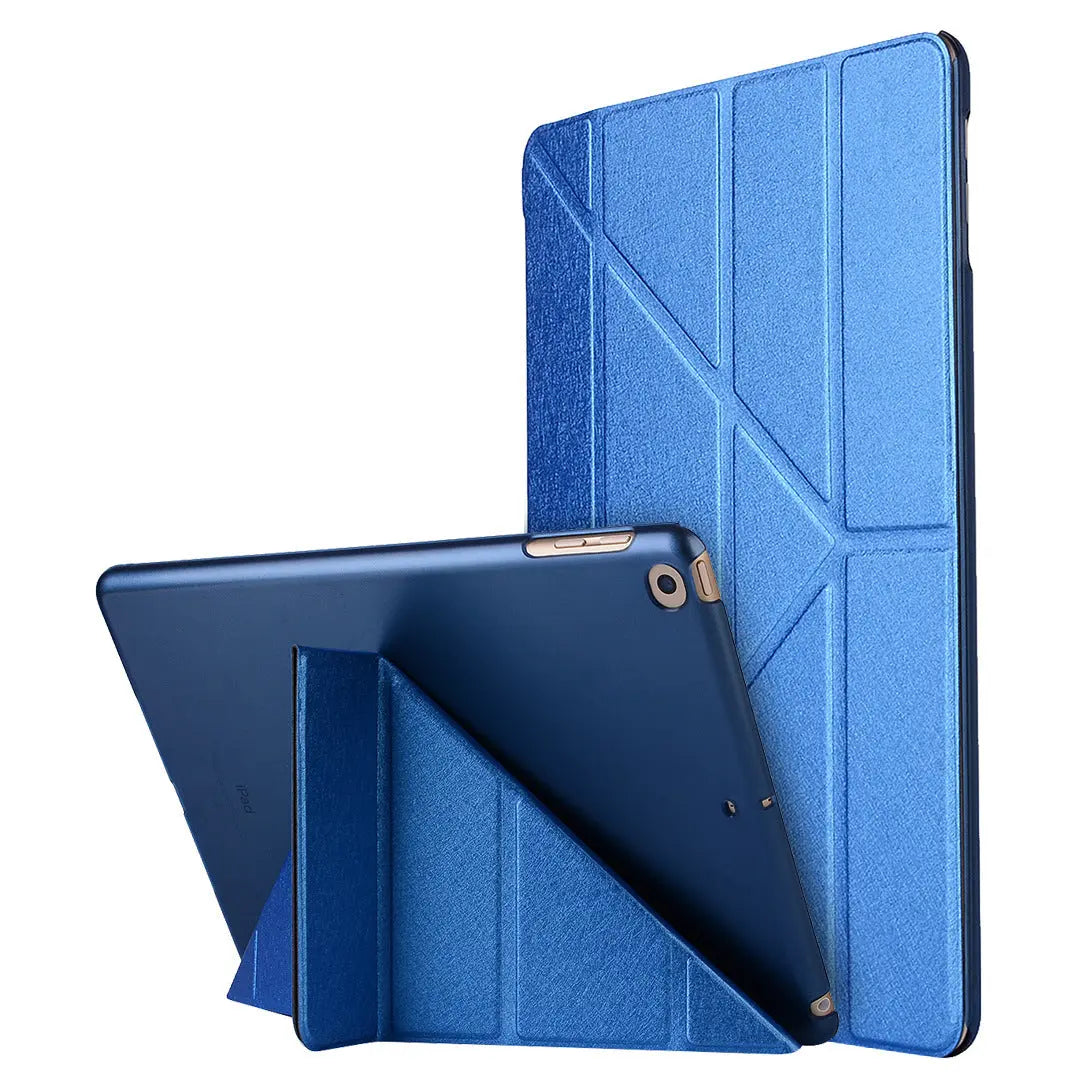 Compatible with Apple, Applicable to new ipadPro11 silk holster ultra-thin protective shell 9.7 dormant deformation leather case - Whispering Desires Shoppe