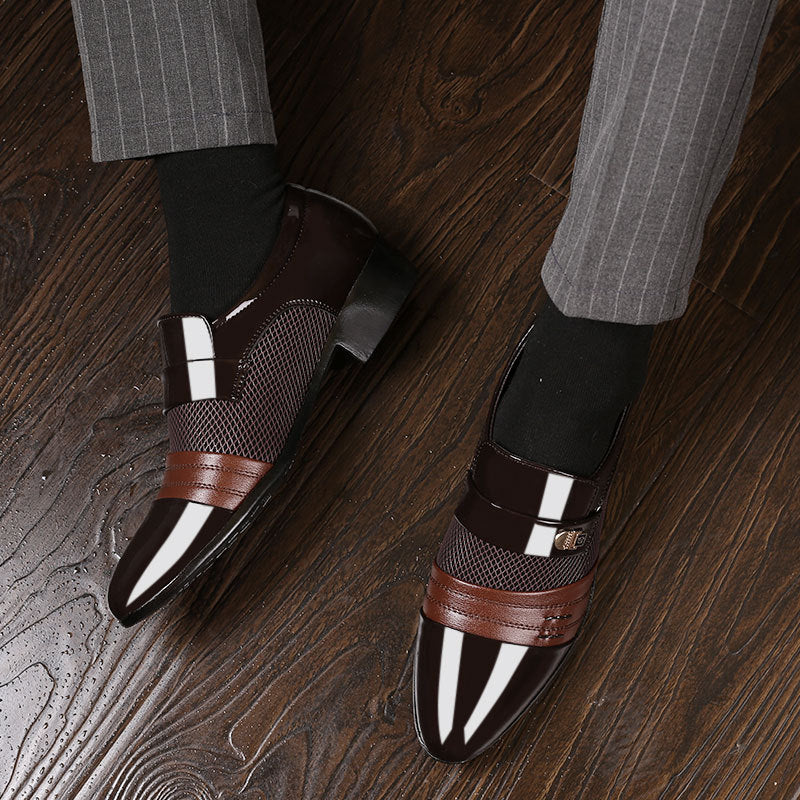 Men's shoes, leather shoes, men's casual shoes, business formal shoes, plus size versatile wedding shoes eprolo