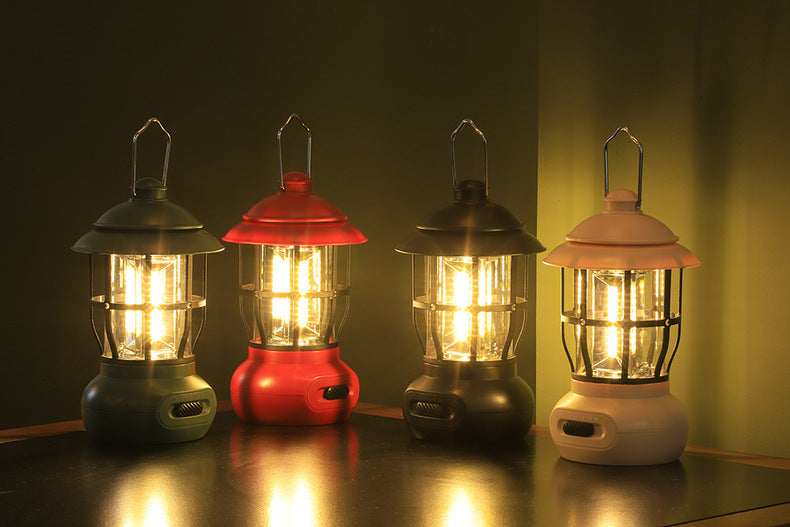 Camping Ligjt Outdoor  Ambience Lighting Camping Light Vintage Horse Light Gift USB Charging Tent Camp Lamp eprolo