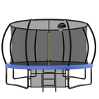 12FT Recreational Kids Trampoline with Safety Enclosure Net & Ladder, Outdoor Recreational Trampolines eprolo