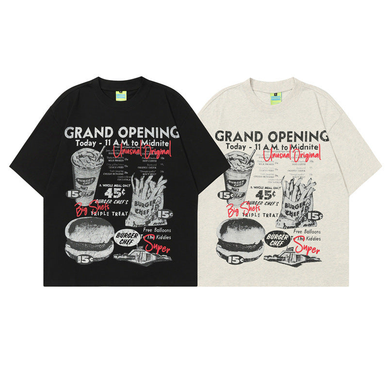Camping printed men's and women's loose T-shirt eprolo