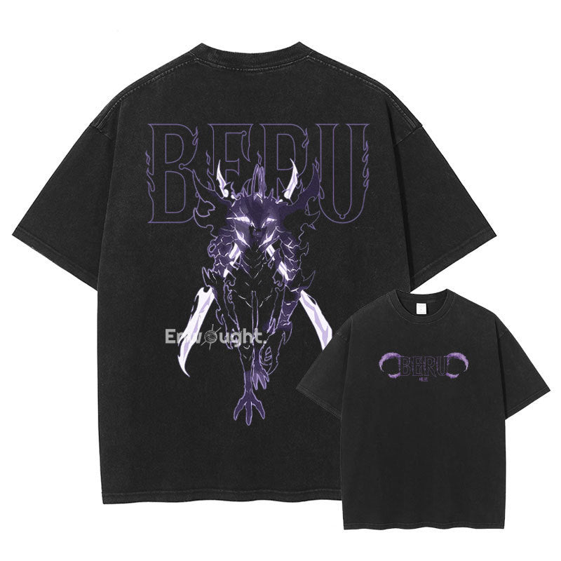 Sung Jin Woo T Shirt Anime S-Solo-Leveling Oversized Vintage eprolo