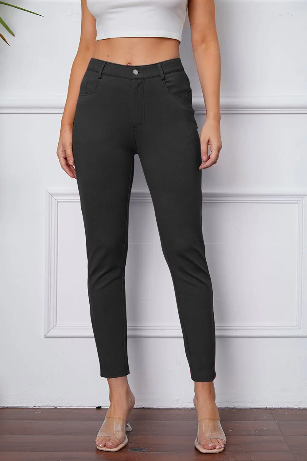 StretchyStitch Pocketed Pants — Basic Bae - Whispering Desires Shoppe