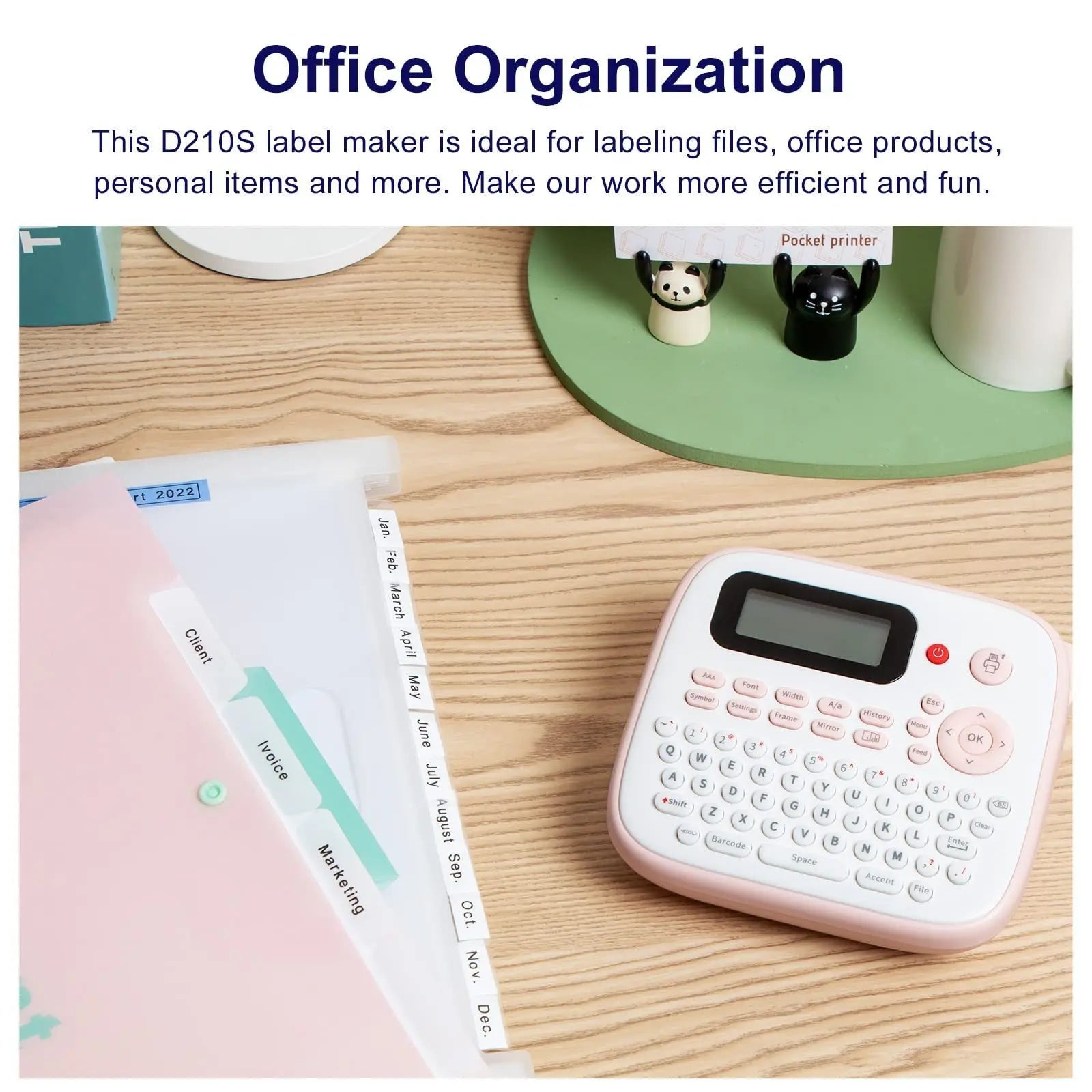 Mini Portable Label Printer Ink-free Bluetooth - Whispering Desires Shoppe
