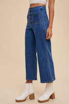 Annie Wear Button Fly High Waist Jeans - Whispering Desires Shoppe